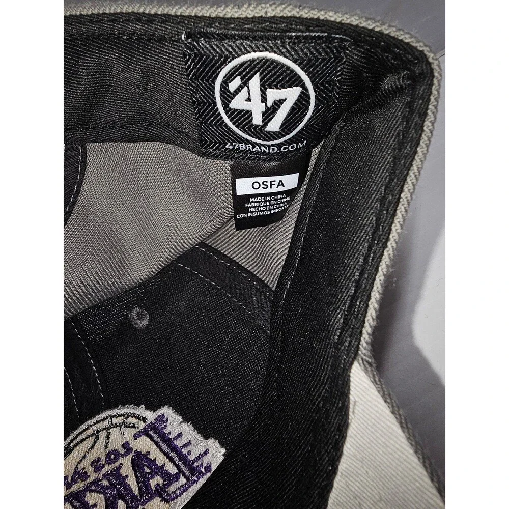 Los Angeles Lakers NBA '47 Brand MVP Adjustable Dad Hat Dark Gray NEW w/Tags
